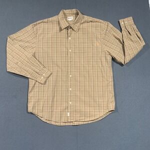Vintage Y2K BKE 67 Men's FAll Plaid‎ LS Button Down Shirt Size L 100% Cotton